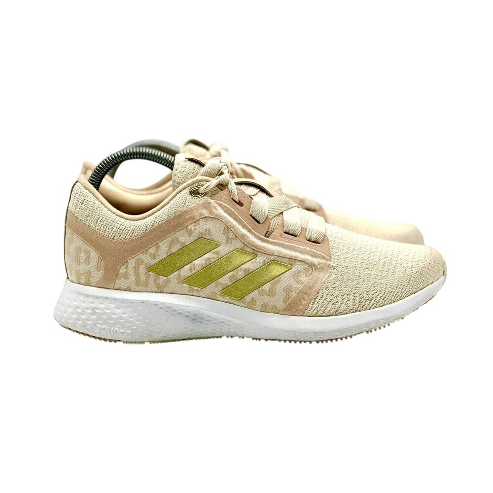 Adidas Edge Lux 4 Women's Beige‎ Leopard Print Running Shoes Size 8.5 GZ6965